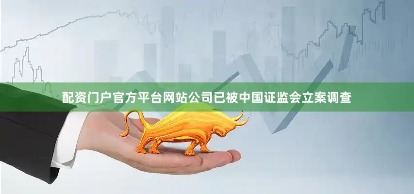 配资门户官方平台网站公司已被中国证监会立案调查